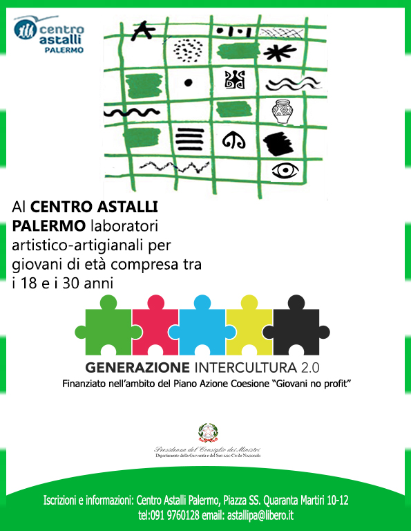“Generazione Intercultura 2.0”: il progetto del Centro Astalli Palermo dedicato ai giovani per lo sviluppo di competenze artigianali e artistiche